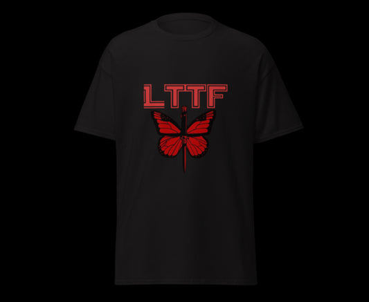 Livetothefullest single print black T-shirt